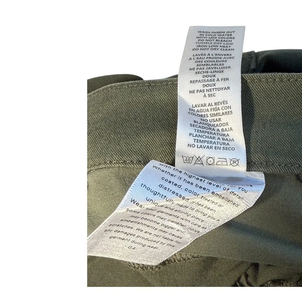 Good‎ American Good Classic High Rise Jeans Fern Green Size 20 Plus GC727T New